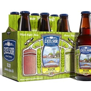 Excelsior Brewing Company XLCR 6 Packaging and Labels
