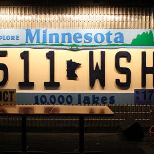 Basement Bar License Plate